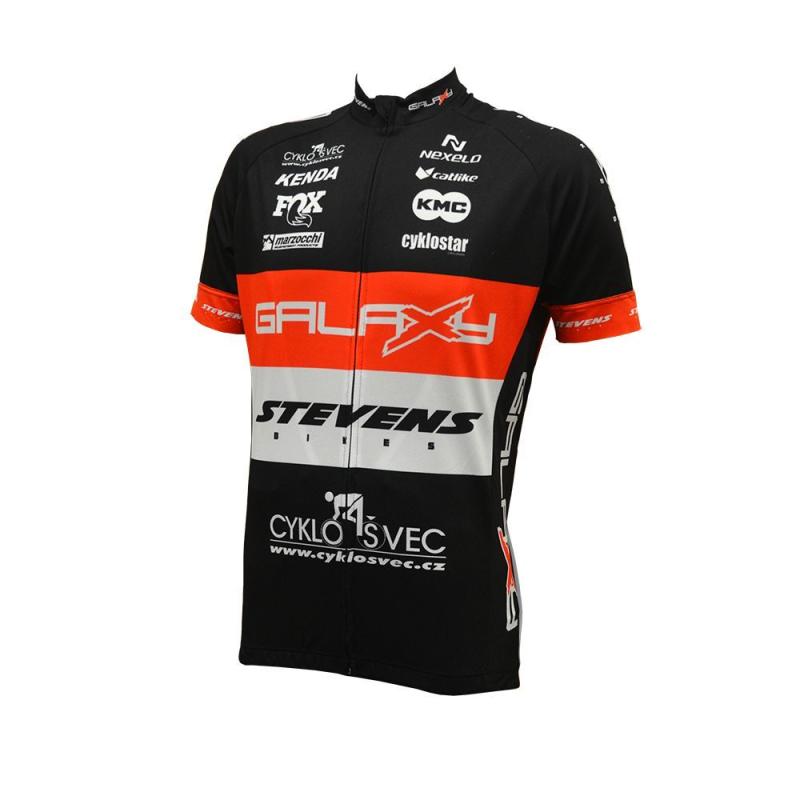 Levně Stevens galaxy team krátký rukáv dres - L