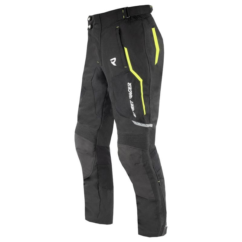 Street Racer Nohavice na motorku Flex Air čierno-fluo žlté + zľava 200,- na príslušenstvo