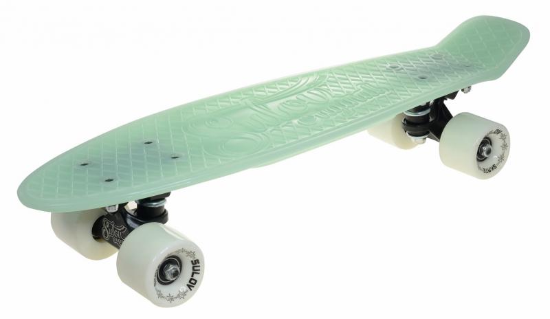 Levně Sulov Penny board 22" Burn Rider zelený fosforeskující