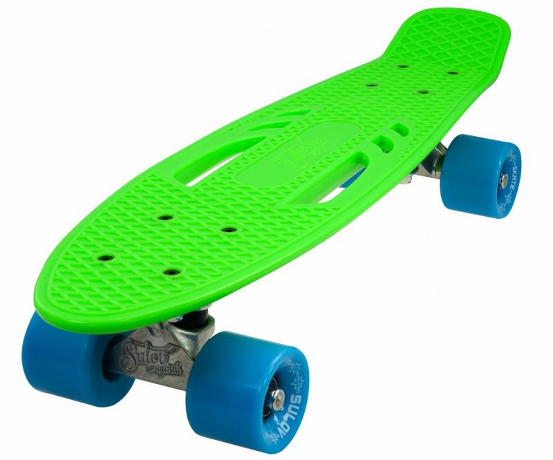 Levně Sulov 22" CITY zeleno-modrý penny board