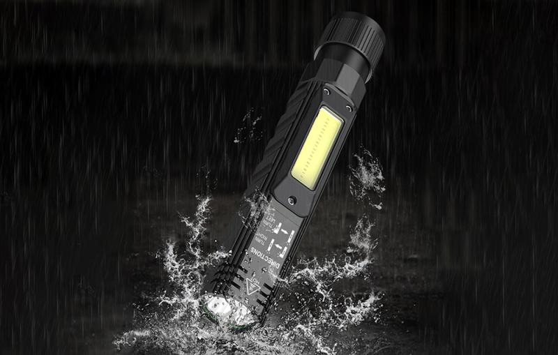 Superfire Multifunkční svítilna G19, 200lm, USB