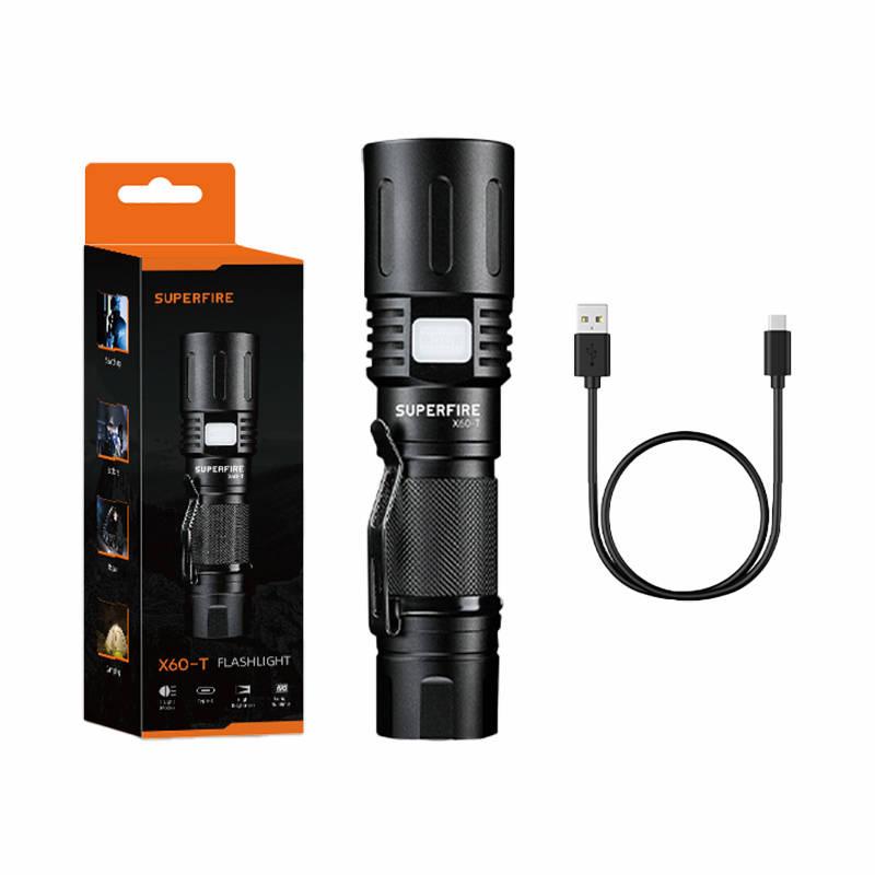 Superfire Svítilna X60-T, 1500lm, USB