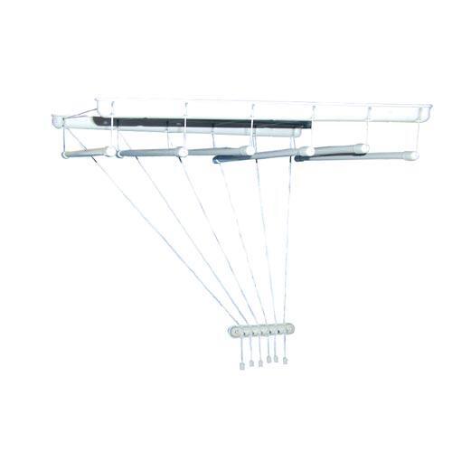 Sušák stropový IDEAL 130cm 6 tyčí PH+kov. BÍ