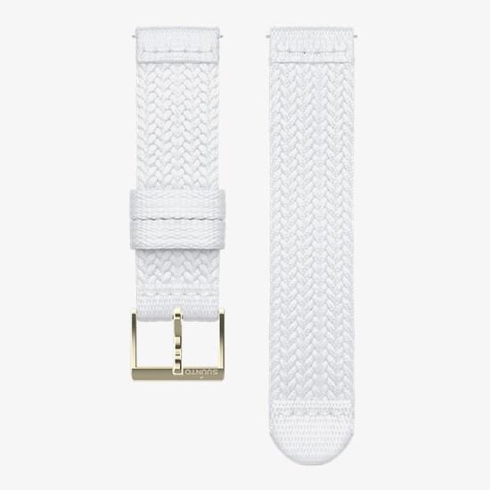 Suunto Suunto 20mm Athletic 5 Braided Textile Strap White Gold Size S