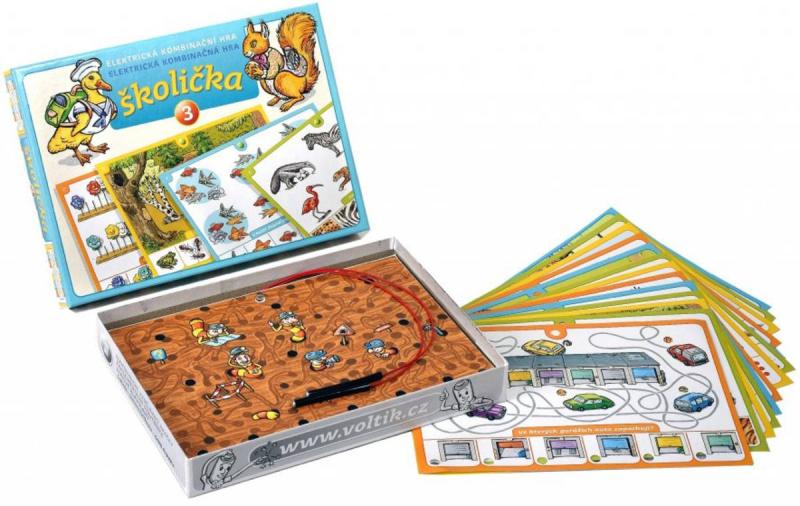 Svoboda VOLTÍK Hra Školička 3 elektronická vědomostní na baterie Světlo