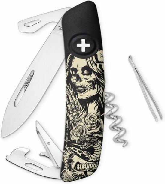 Swiza kapesní nůž D03 Dia de Muertos black
