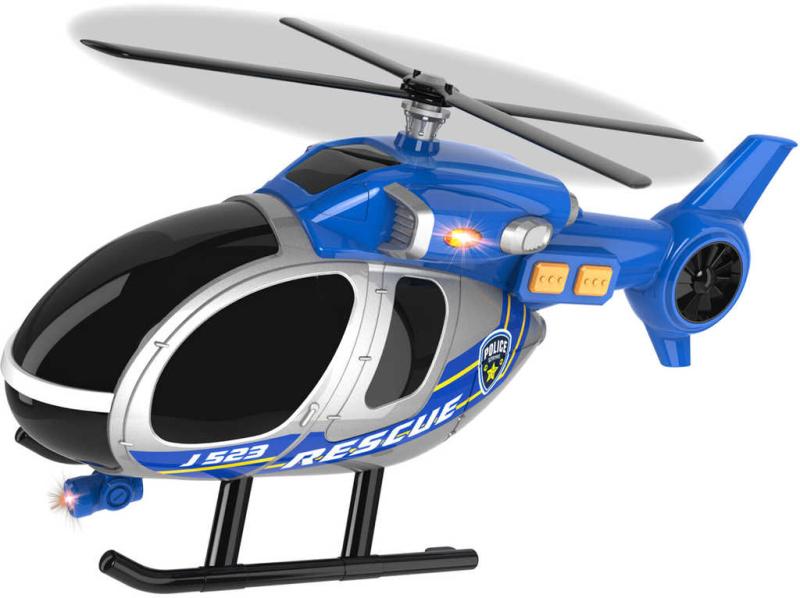 Teamsterz helikoptéra policejní s efekty na baterie Světlo Zvuk plast