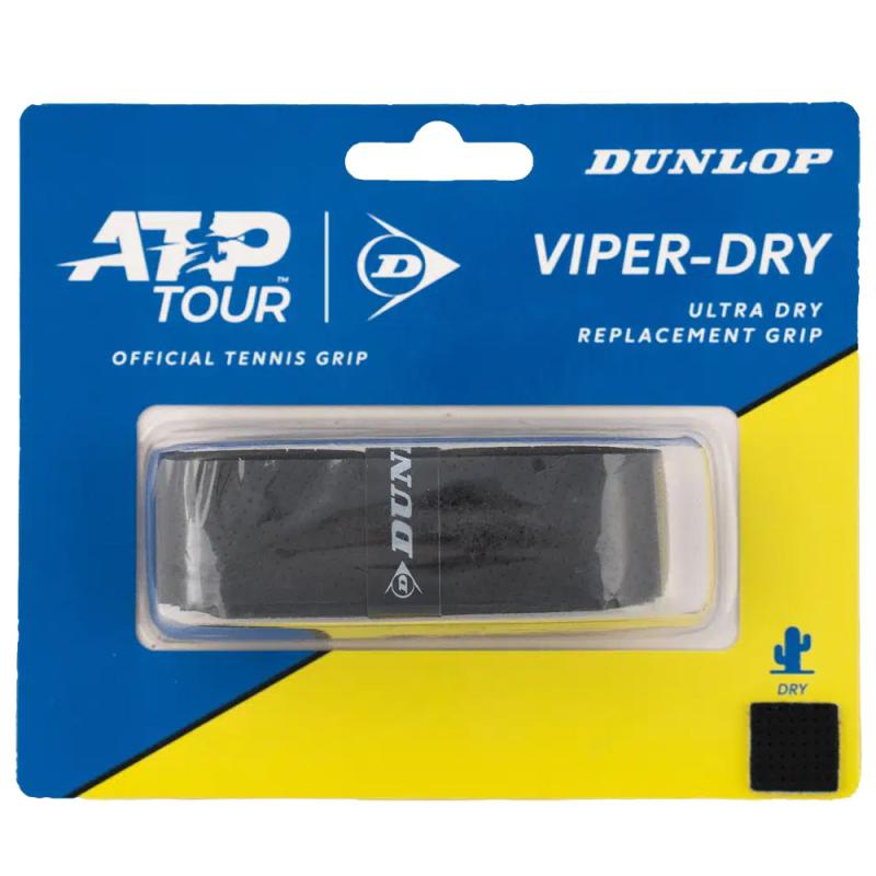 Dunlop ATP VIPER-DRY Grip 1,8 mm čierna omotávka