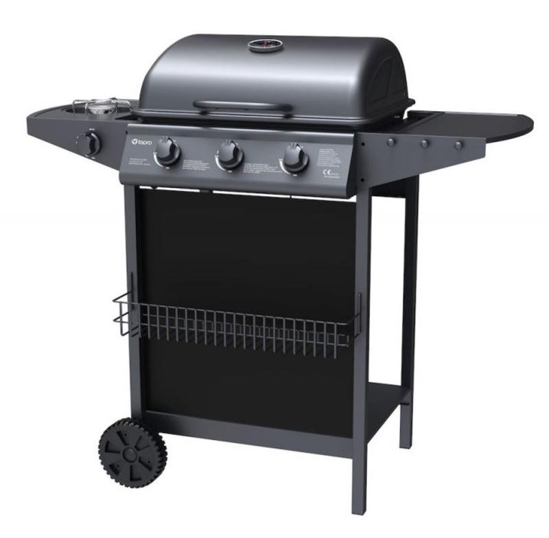 Tepro 3196 Hampton 3 plynový gril se třemi hořáky, 11 kW