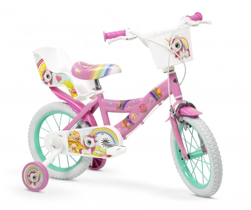 Toimsa Jednorožec Unicorn 14 dětské kolo + reflexní sada