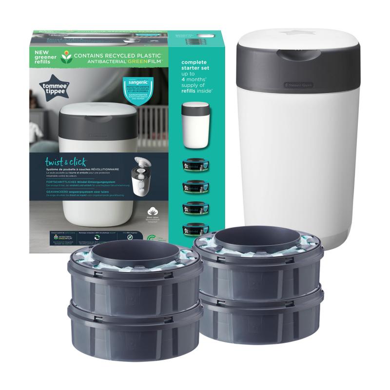 Tommee Tippee Výhodná sada Sangenic koš Twist Click + 4 kazety univerzální