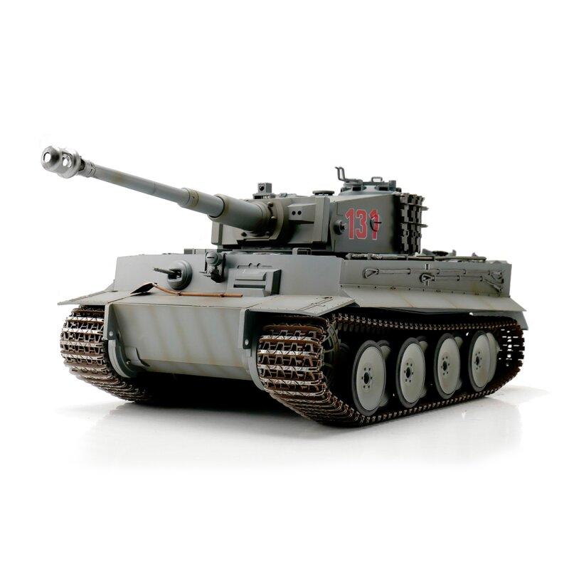 Torro RC tank German Tiger I IR 1:16 sivý 2,4 Ghz RTR, proporcionálny