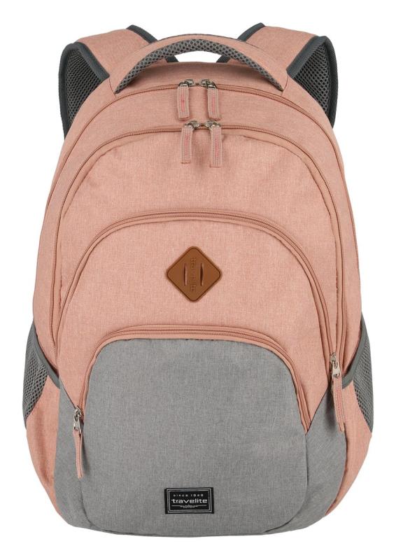 Travelite Basics Backpack Melange Rose/grey batoh