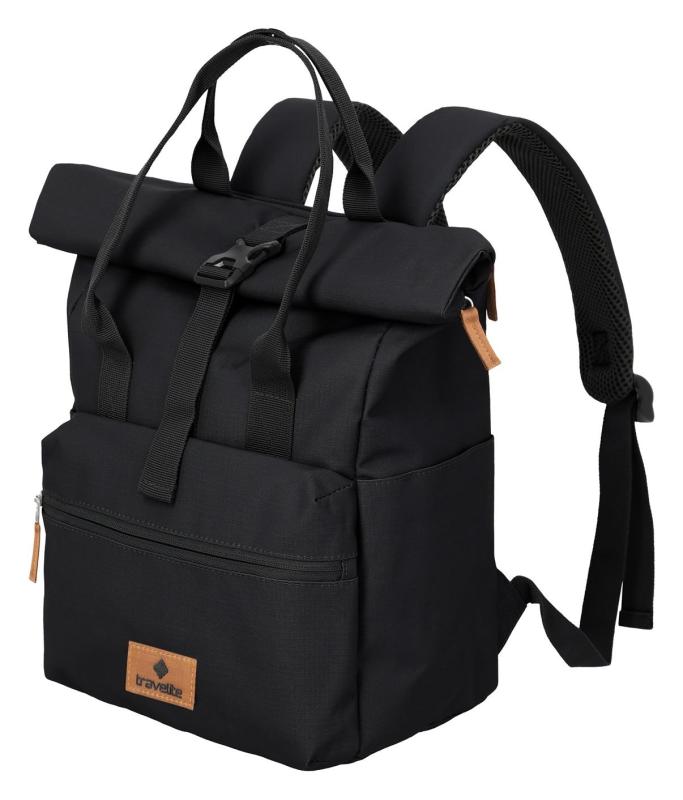 Travelite Basics Short Handle Roll-up Black batoh