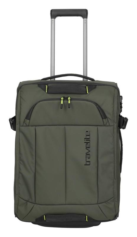 Travelite Briize Wheeled duffle S Khaki + kosmetická taštička zdarma