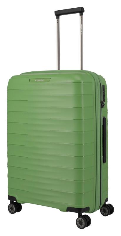 Travelite Mooby M Green kufr + kosmetická taštička zdarma