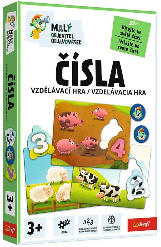 Trefl Hra Malý objevitel Čísla vzdělávací společenská hra