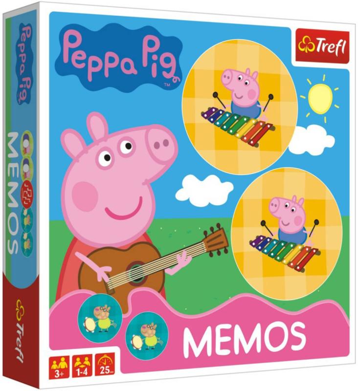 Trefl Hra Pexeso prasátko Peppa Pig (společenská hra)