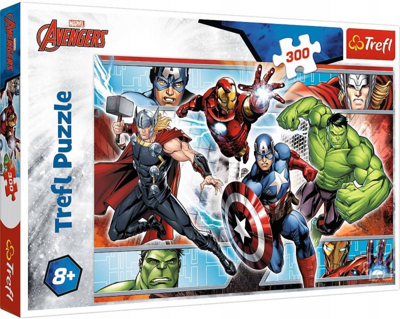 Trefl PUZZLE Avengers 60x40cm 300 dílků skládačka v krabici