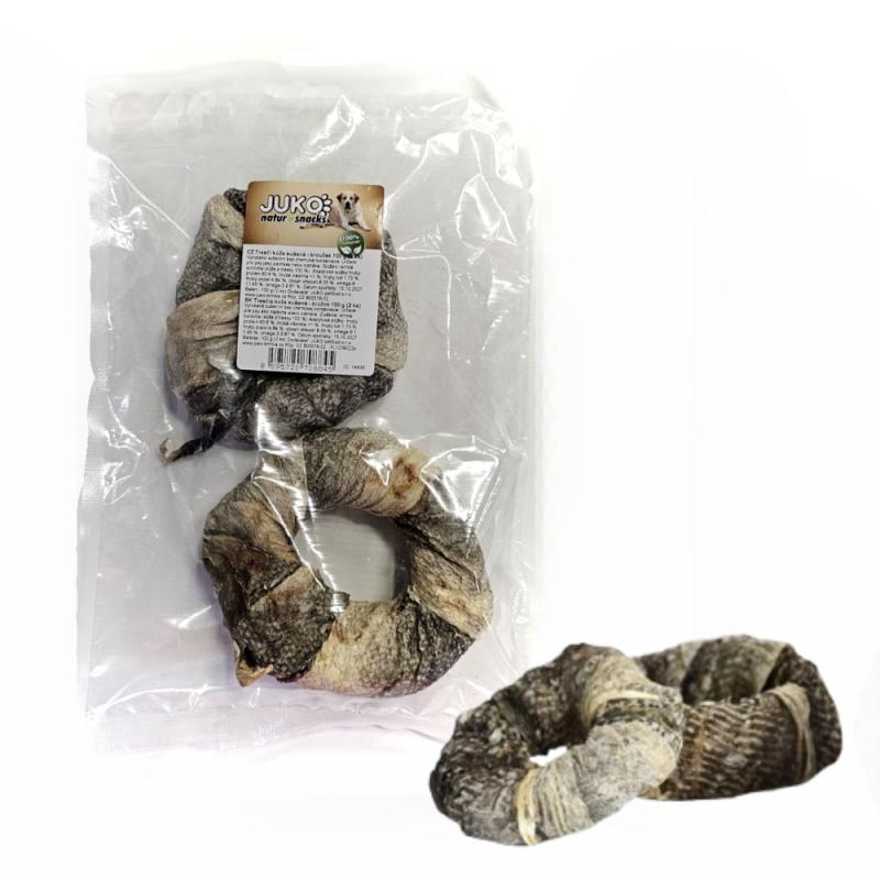 Tresčí kůže sušená Kroužek JUKO 100 g (4 ks)
