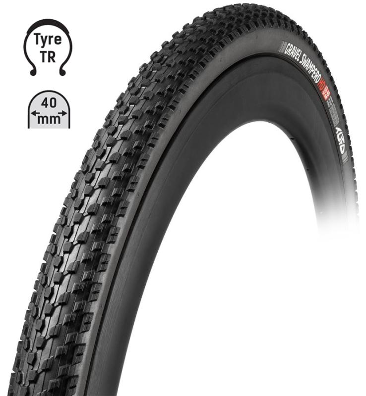 TUFO Plášť Gravel SWAMPERO HD 700x40C, bezduš. čierny