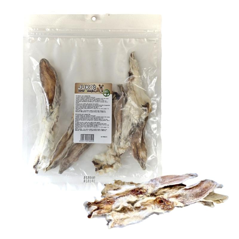 Uši králičí se srstí sušené JUKO (5 ks)