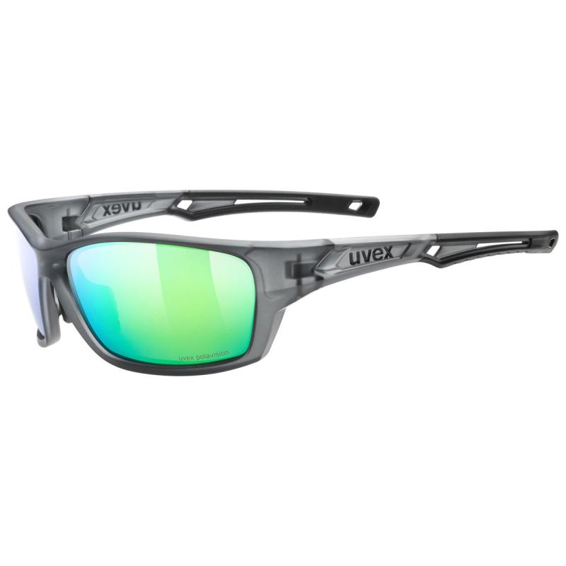 Uvex Sportstyle 232 P Smoke Mat / Polavision Mirror Green Cat (s5330025170) brýle