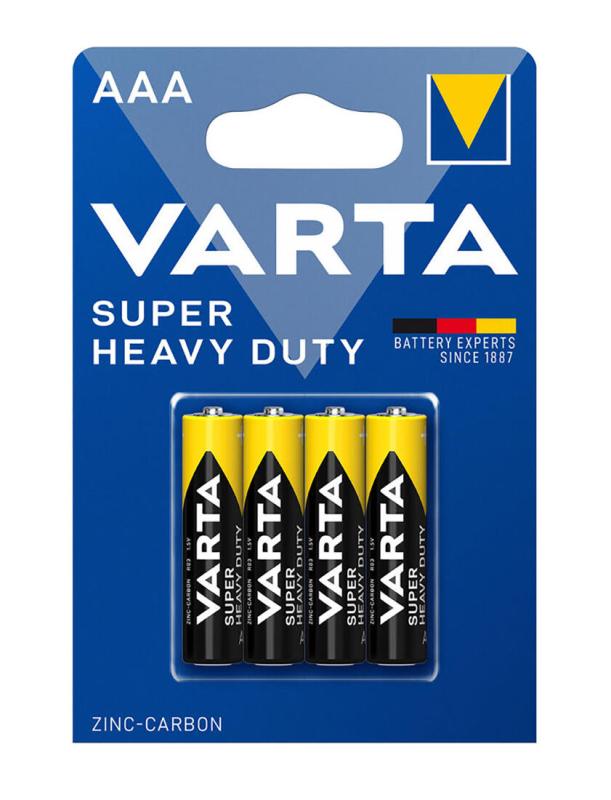 VARTA Baterie mikrotužka R03/4BP SuperLife, Zn