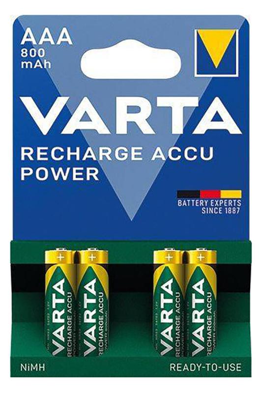 Varta Baterie mikrotužková AAA LR03 dobíjecí 800mAh/1000 cyklů (4ks)