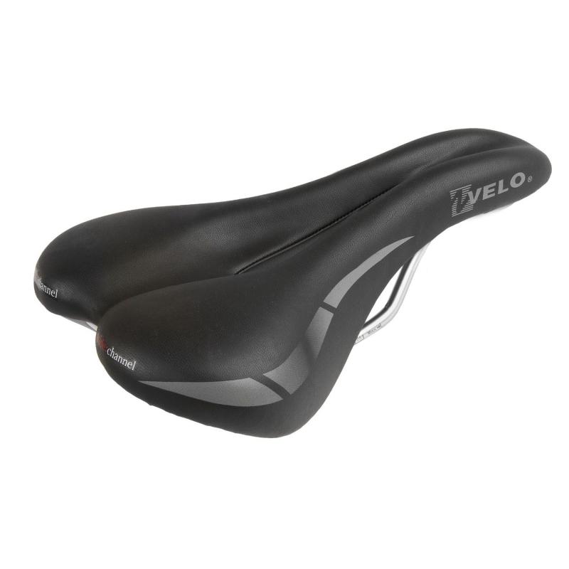 VELO WIDE CHANNEL pánske čierne sedlo