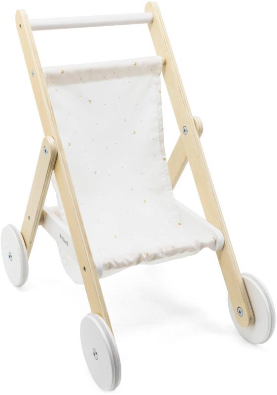 Viga DŘEVO PolarB Kočárek pro panenku miminko golfky (dřevěná hračka)