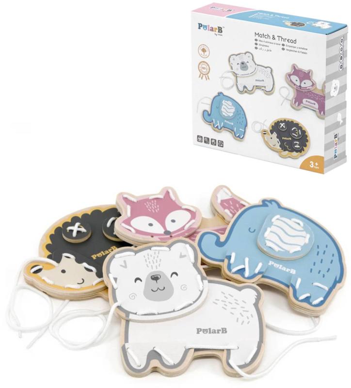 Viga DŘEVO PolarB Provlékací zvířátka (dřevěná hračka)