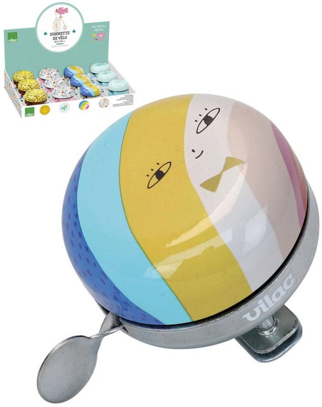 VILAC Zvonek kovový doplněk na dětské kolo s potiskem 4 druhy