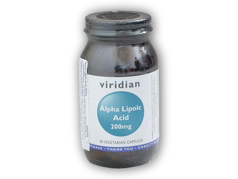 Viridian Alfa Lipoová Kyselina 200mg 90cps