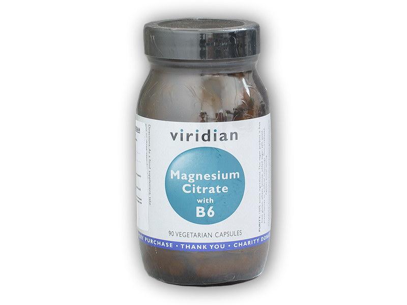 Viridian Magnesium Citrate with Vitamin B6 90cps