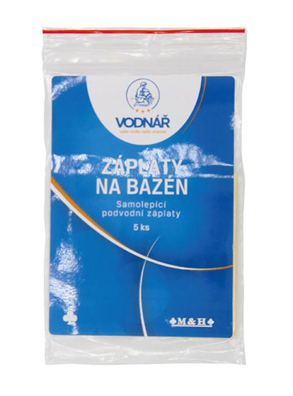 VODNÁŘ Záplata na bazén 6,5x6,5cm (5ks) VODNÁŘ