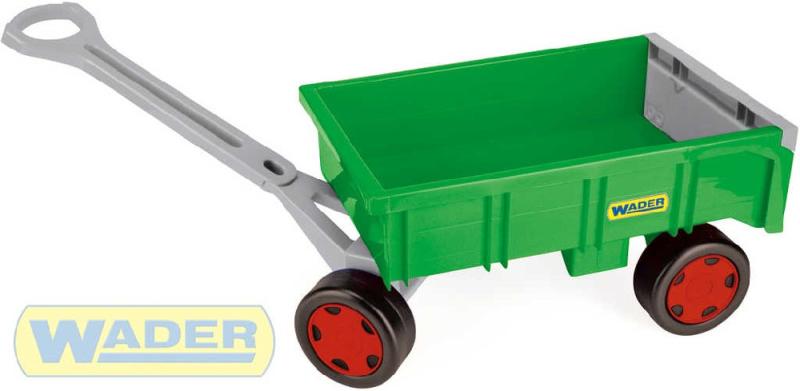 Wader Vlečka dětský vozík 95cm Farmer zelený nosnost 60kg plast 10915