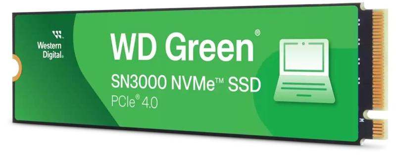 Western Digital WD GREEN SSD 2TB SN3000, PCIe Gen4x4, M.2 2280, (R:5000/W:4200 MB/s)