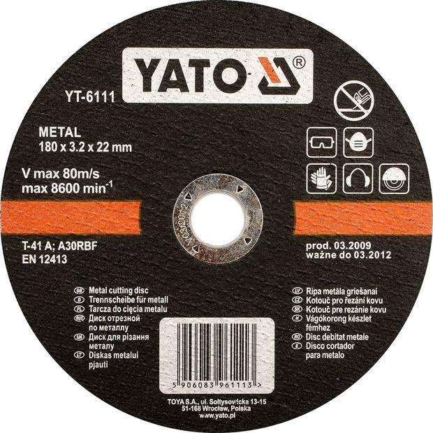 Yato Kotouč řezný na kov 230 x 22 x 2,0 mm