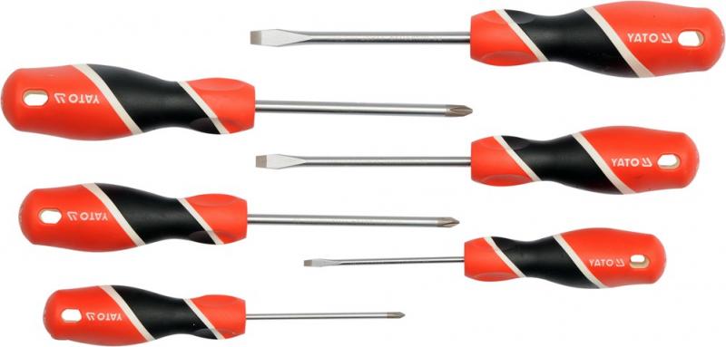 Yato Sada šroubováků 6ks, - 3-6mm, + PH0-PH2