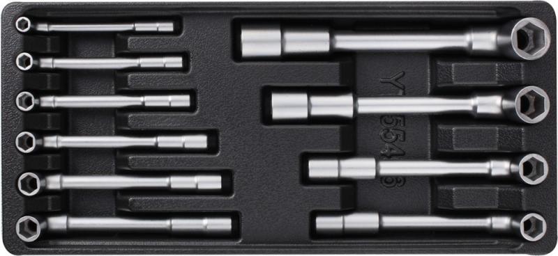 Yato Vložka do zásuvky - klíče nástrčné 7-19mm, 10ks CrV