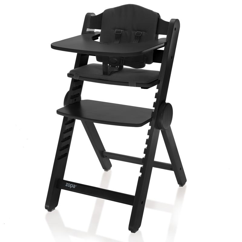 Zopa Dřevěná jídelní židlička Clipp Clapp Black