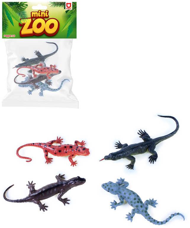 Zvířátko ještěrka set 4ks různé druhy v sáčku
